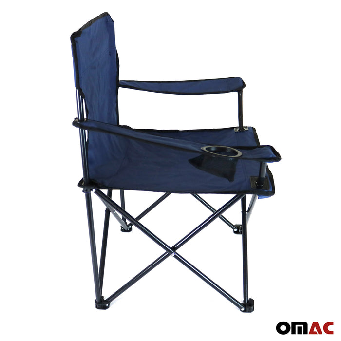 New Folding Camping Chair Beach Seat Outdoor with Cup Holder