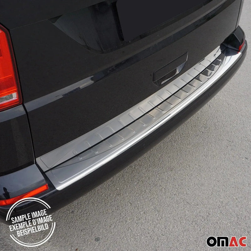 Rear Bumper Sill Cover Protector for Mitsubishi Outlander 2011-2013 Steel Silver - OMAC USA