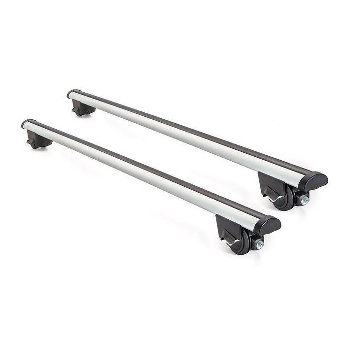 Roof Rack Cross Bars Lockable for Fiat Idea 2003-2012 Aluminium Silver 2Pcs