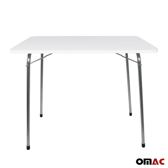 Folding Table Portable Indoor Outdoor BBQ Picnic Party Large White Camp Table