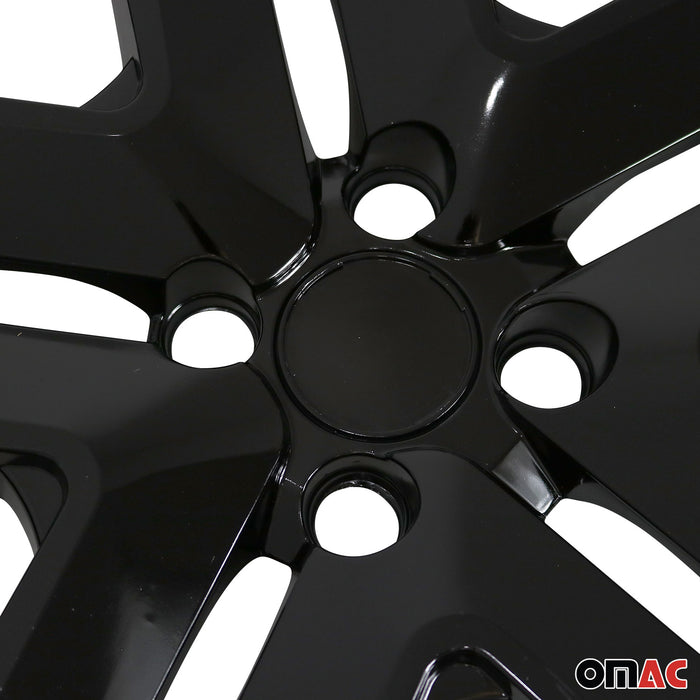 4x 16" Wheel Covers Hubcaps for Jaguar Black