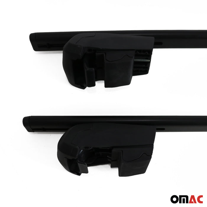 Roof Racks Luggage Carrier Cross Bars Iron for Audi A3 2006-2013 Black 2Pcs