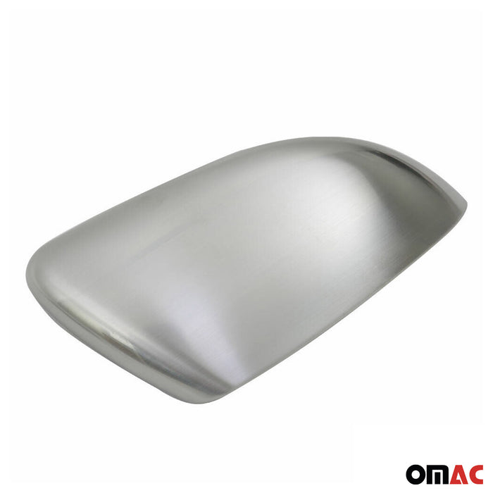 Side Mirror Cover Caps fits VW Golf Mk6 2010-2014 Brushed Steel Silver 2x