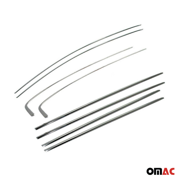 Window Molding Trim Streamer for Dodge Neon 2016-2020 Stainless Steel Silver 8x