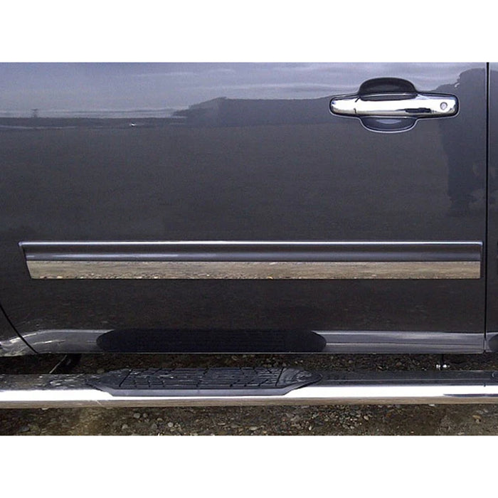 Stainless Rocker Panel Trim 2Pc Fits 2009-2013 Chevrolet Silverado