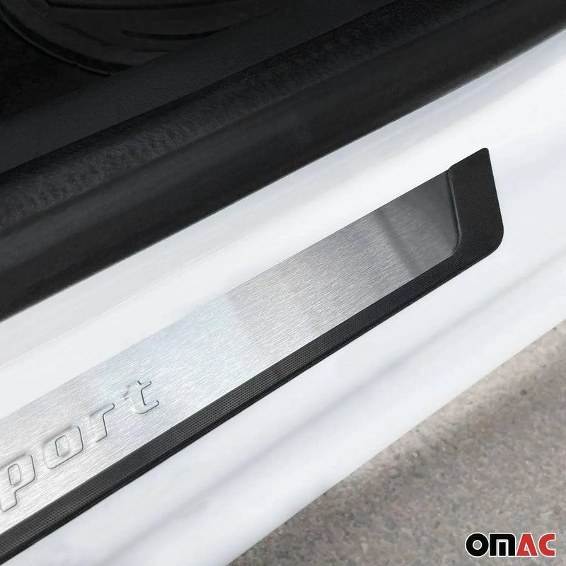 Door Sill Scuff Plate Scratch Protector for Dodge Journey 2009-2020 Sport Steel - OMAC USA