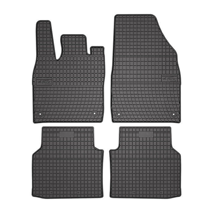 OMAC Floor Mats Liner for VW ID.4 2021-2024 Black Rubber All-Weather 4 Pcs