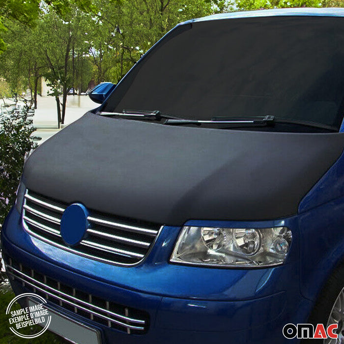 Car Bonnet Mask Hood Bra for Ford Transit 2015-2024 Black Full Coverage 1 Pc