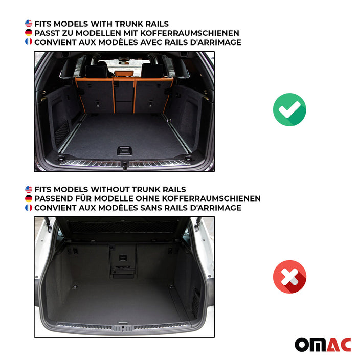 OMAC Premium Cargo Mats Liner for Audi Q8 SQ8 2019-2024 All-Weather Heavy Duty
