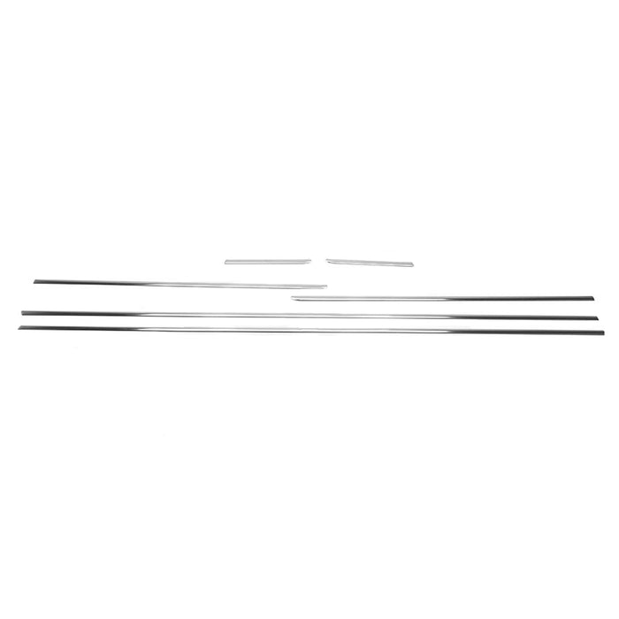 Window Molding Trim Streamer for Kia Rio 2012-2015 Stainless Steel Silver 6Pcs