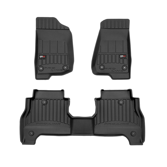 OMAC Premium Floor Mats for Jeep Gladiator 2020-2024 All-Weather Heavy Duty