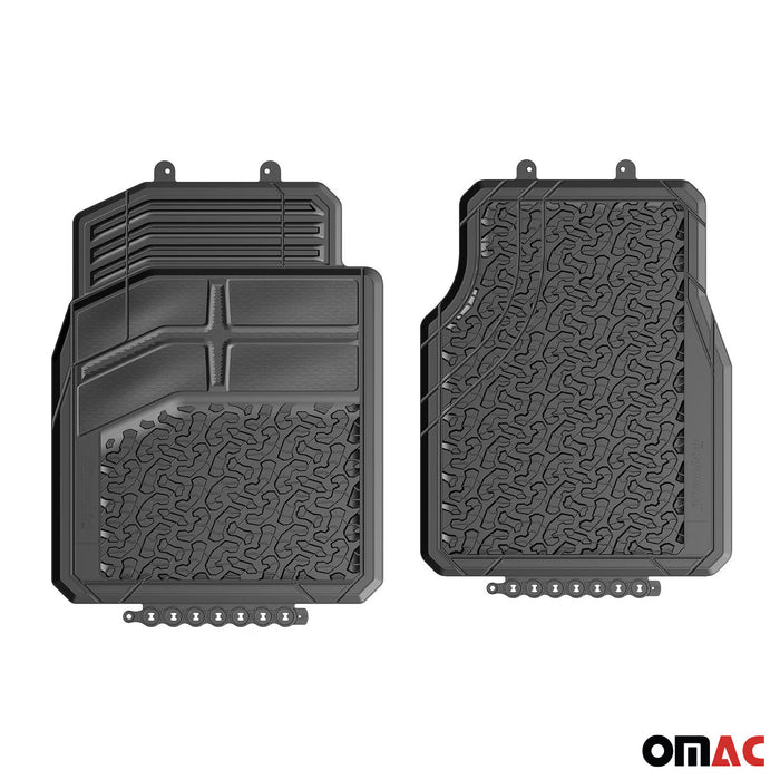 BF Goodrich Rugged Floor Mats Liners for RAM All Weather Black Rubber 2 Pieces