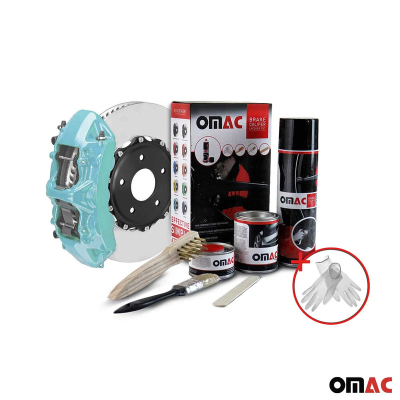 OMAC Brake Caliper Epoxy Based Car Paint Kit Nevada Blue Glossy High-Temp