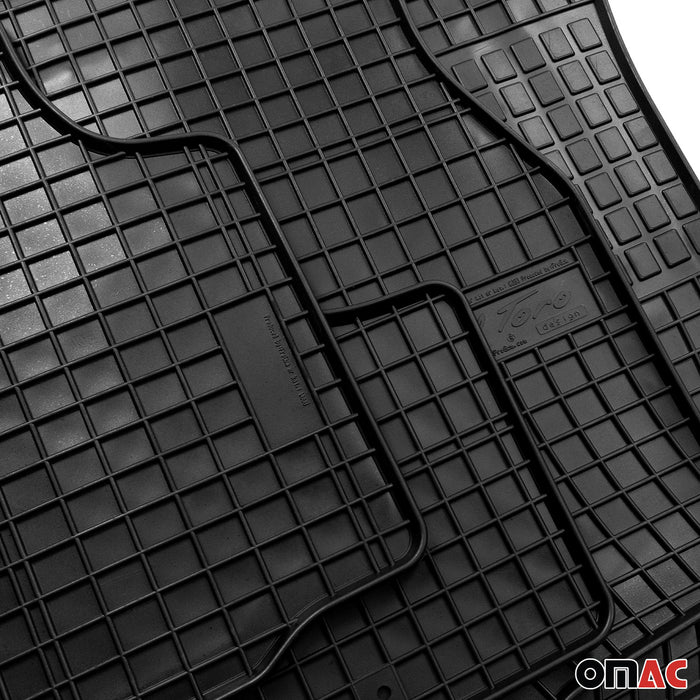 OMAC Floor Mats Liner for Audi A3 3 Sportback 2004-2013 Black Rubber All-Weather