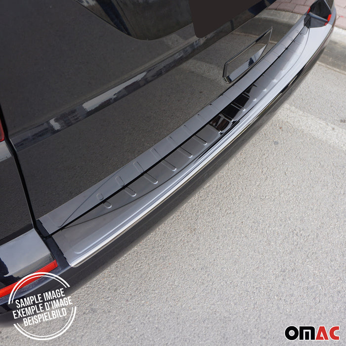 Dark Chrome Rear Bumper Guard For Dacia Dokker 2012-2021 Trunk Sill Protector