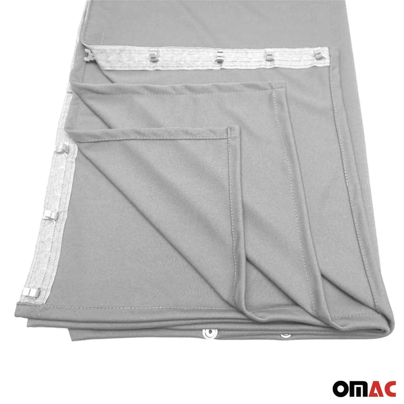 54" x 71" Cab Divider Van Cabin Curtain Campervan Kit Grey