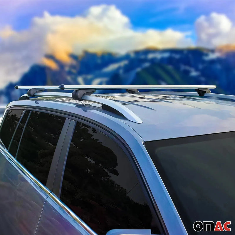 Lockable Roof Rack Cross Bars Carrier for GMC Yukon XL 2500 2000-2014 Gray - OMAC USA