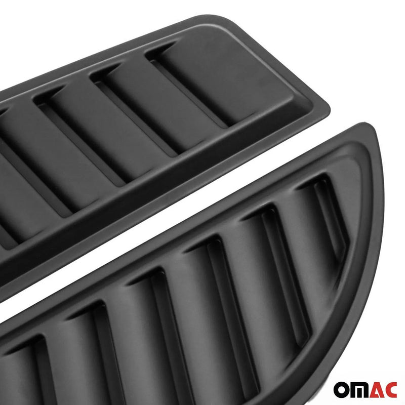 2 Pcs Decorative Air Flow Intake Hood Scoop Vent Cover Black