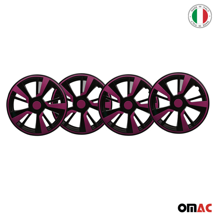 15" Wheel Covers Hubcaps fits Audi Violet Black Gloss