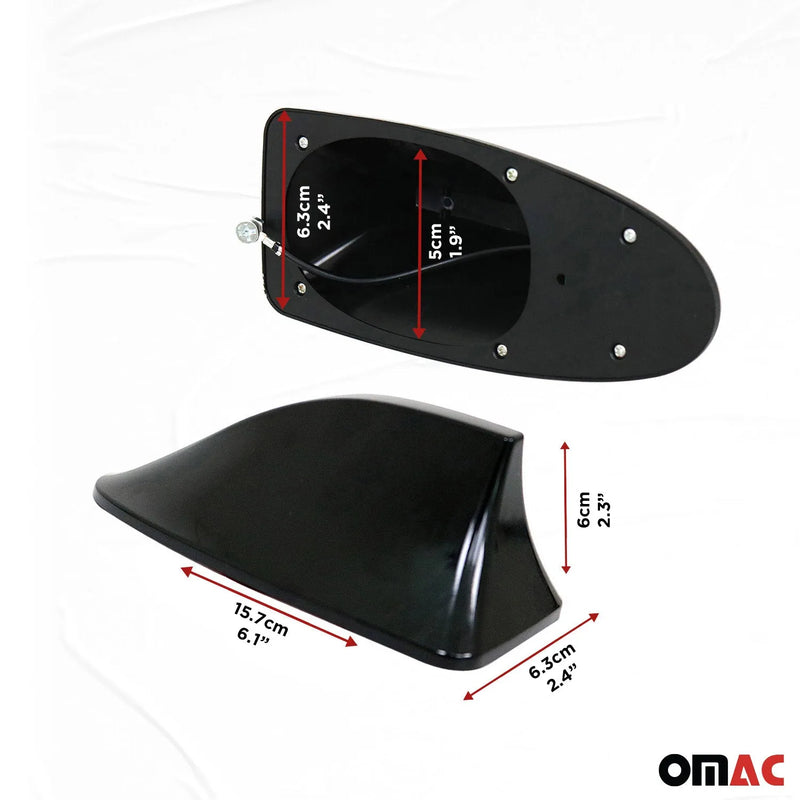 Audi Car Shark Fin Antenna Roof Radio AM/FM Signal Black