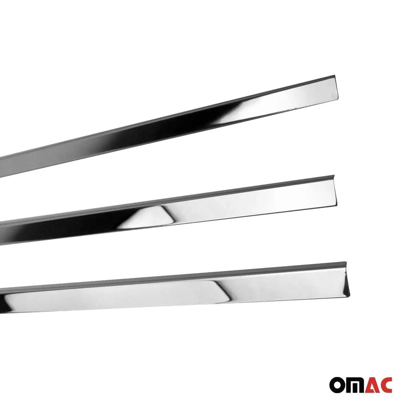 Window Molding Trim Streamer for Nissan Frontier 2005-2021 Steel Silver 4 Pcs - OMAC USA