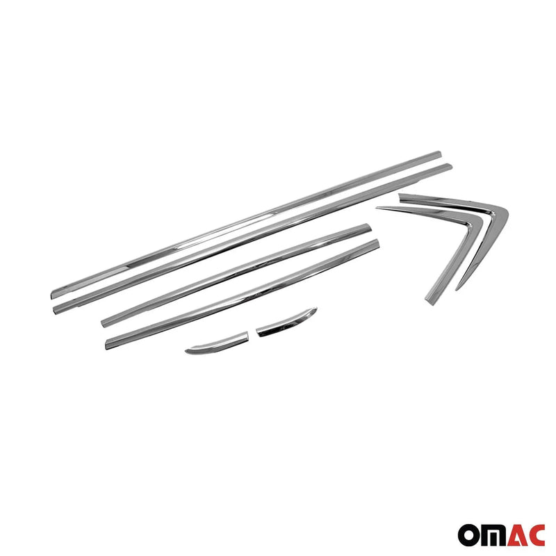 Window Molding Trim Streamer for Buick Encore 2013-2016 Steel Silver 8 Pcs - OMAC USA