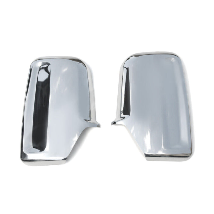 Side Mirror Cover Caps Fits Mercedes Sprinter W906 2006-2013 Steel Silver 2 Pcs