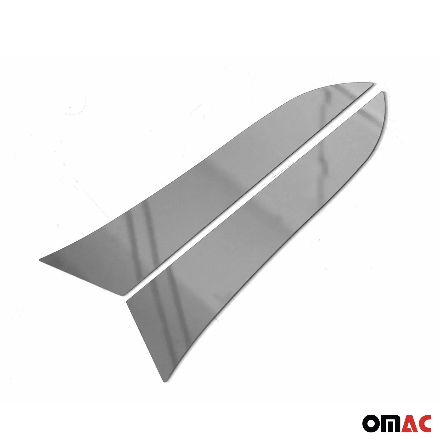 2017-2025 Jeep Compass Trunk Wing Side Trim Silver Stainless Steel 2 Pcs