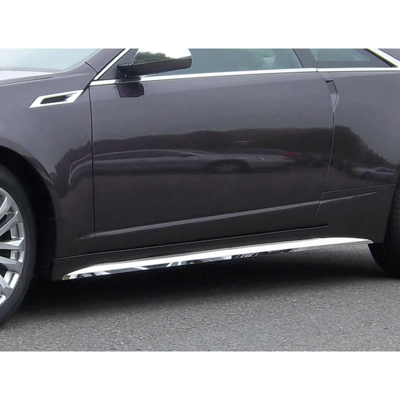 2011-2014 Cadillac CTS Coupe Stainless Rocker Panel Trim 4 Pcs