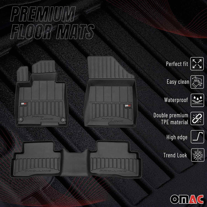 OMAC Premium Floor Mats for Kia Sportage 2023-2024 Hybrid Waterproof Heavy Duty