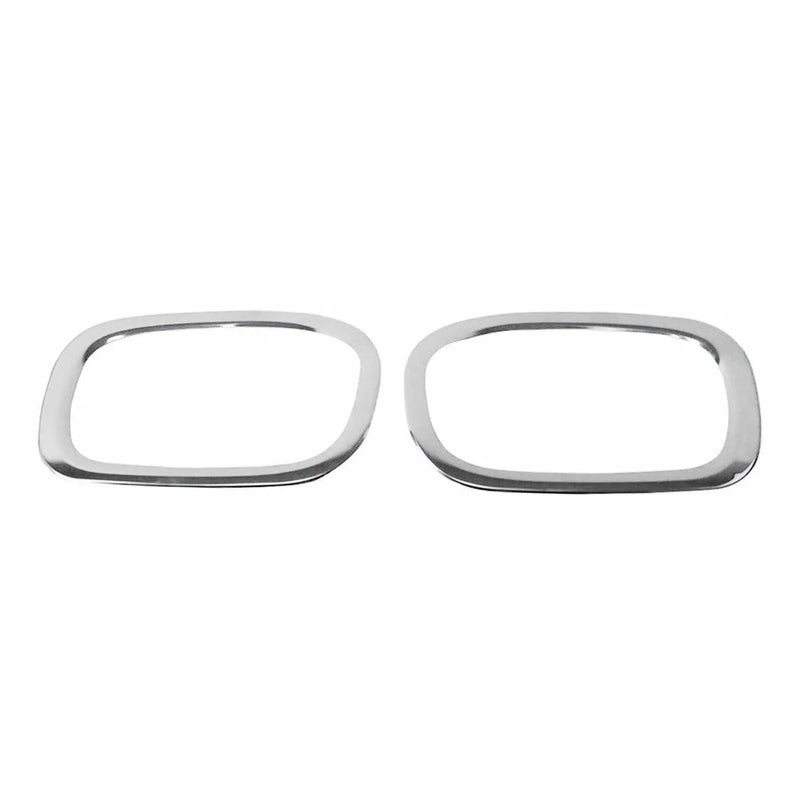 Rear Reflector Lamp Rim Frame for Jeep Renegade 2015-2023 Silver Steel 2 Pcs - OMAC USA