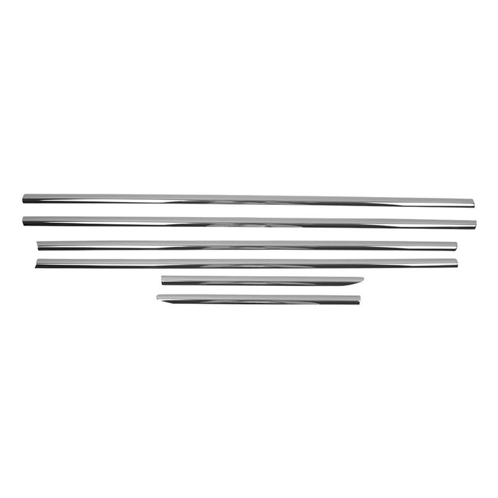 Window Molding Trim Streamer for VW Golf SportWagen 2015-2019 Steel Silver