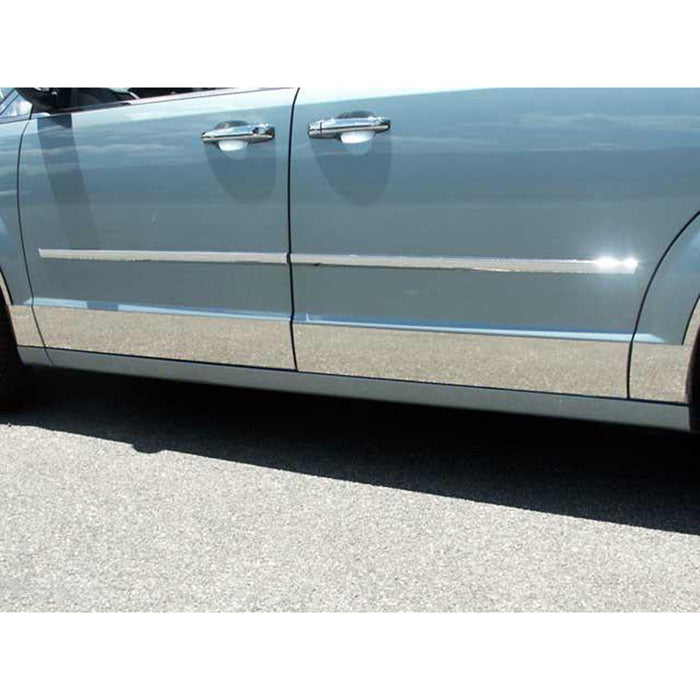 Stainless Rocker Panel Trim 8Pc For 2008-2020 Dodge Grand Caravan