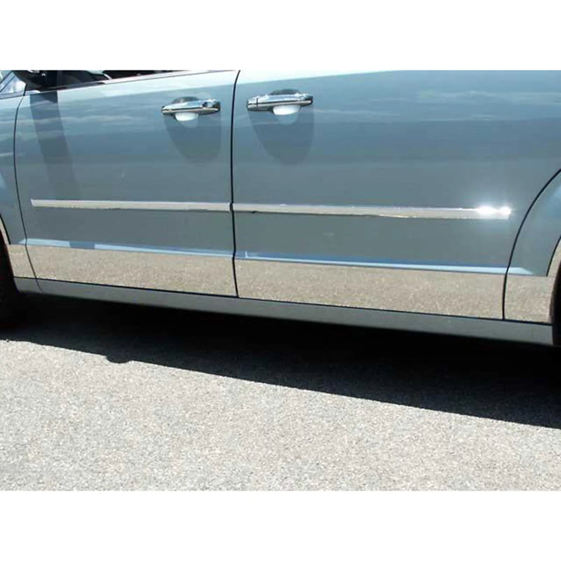 2008-2020 Dodge Grand Caravan Stainless Rocker Panel Trim 8 Pcs