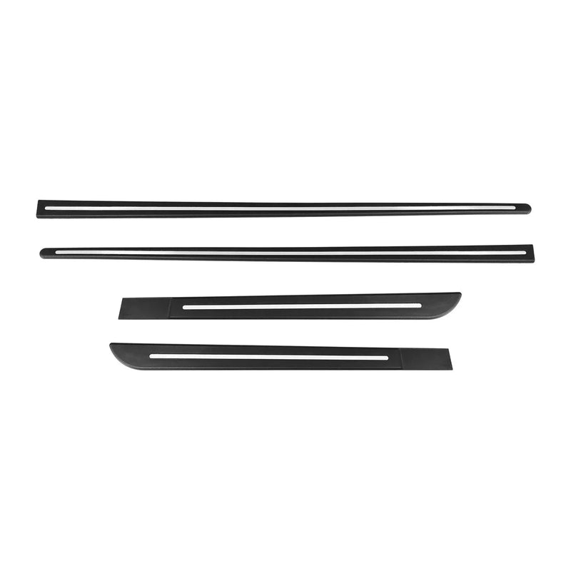 Mini Cooper Side Door Molding Trim Skirt Garnish Steel Silver 4 Pcs