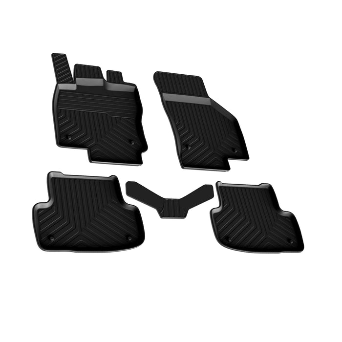 OMAC Floor Mats Liner for Audi A3 S3 A3 Quattro 2015-2020 Black All-Weather 4Pcs