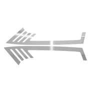 2014-2020 Nissan Rogue Trunk Wing Side Trim Silver Stainless Steel 2 Pcs