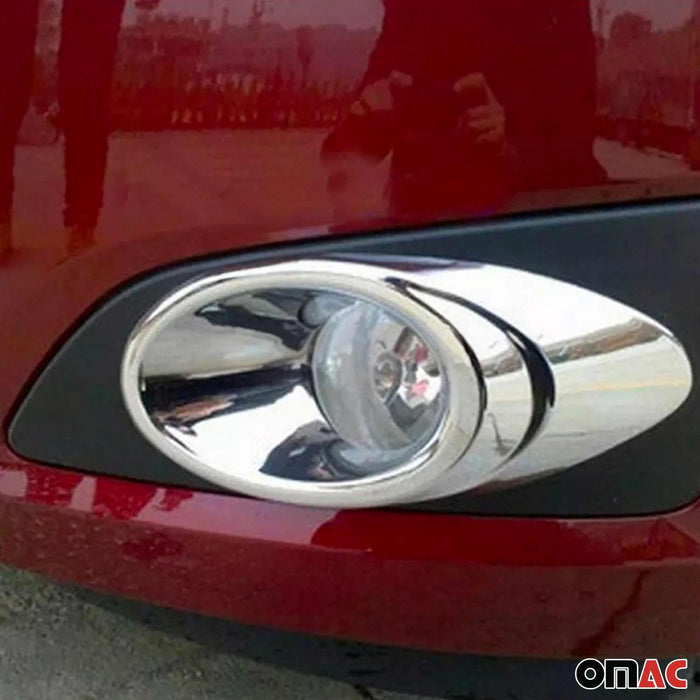 Fog Light Lamp Bezel Cover for Chevrolet Sonic 2012-2020 ABS Chrome Silver 2Pcs