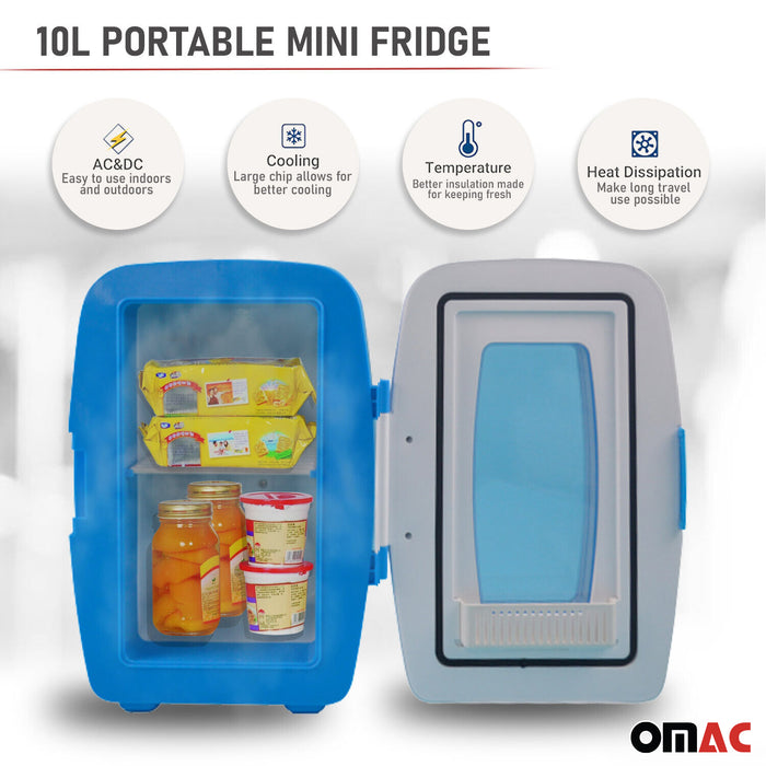 10L Portable Cooler and Warmer Car Refrigerator Outdoor 12V Mini Camping Fridge