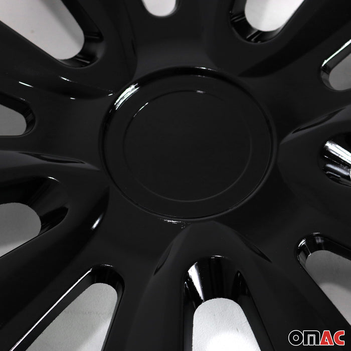 16 Inch Wheel Covers Hubcaps for Porsche Black