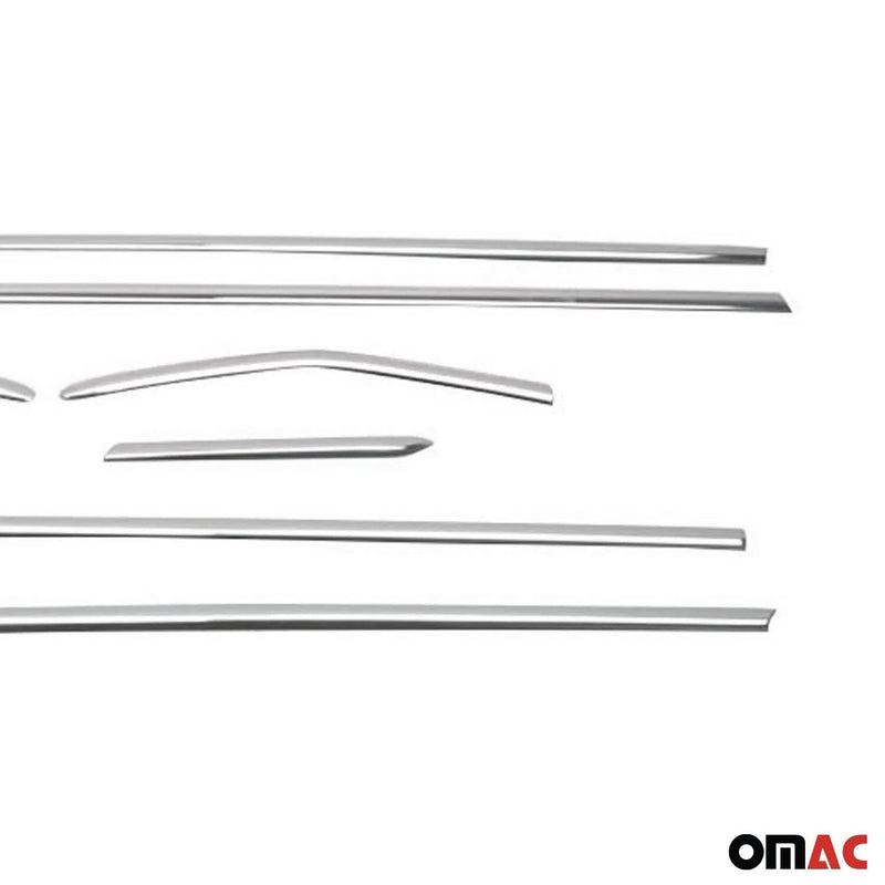 Window Molding Trim Streamer for Ford Focus Hatchback 2012-2018 Steel Silver 8x - OMAC USA