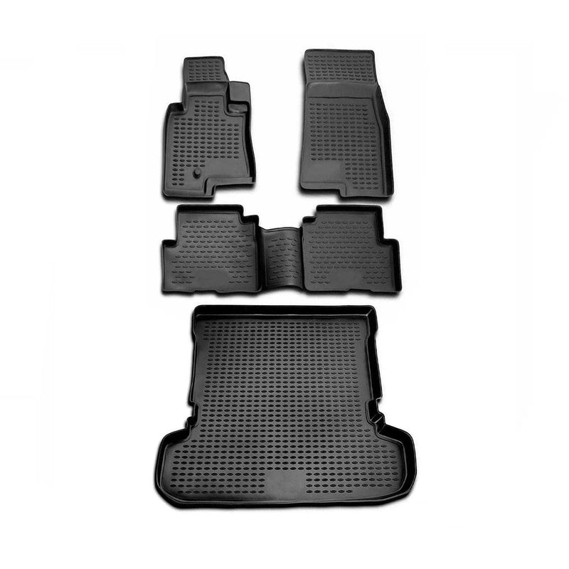 1999-2006 Mitsubishi Montero Floor Mats & Cargo Liner Full Set All Weather Black