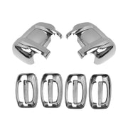 2014-2025 RAM ProMaster Mirror Cover Caps & Door Handle Chrome Set 10x