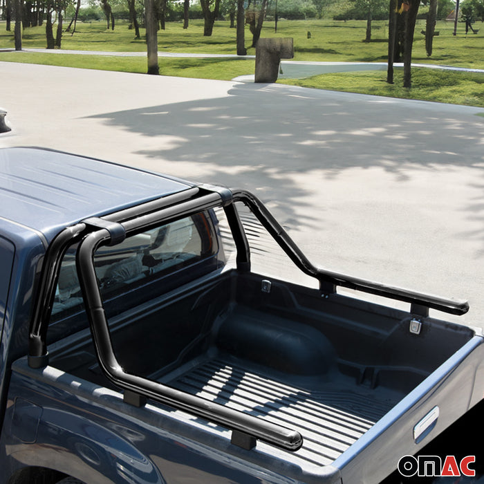 Sport Bar Truck Bed Chase Roll Bar for GMC Sierra 2500 2014-2018 Black 1Pc