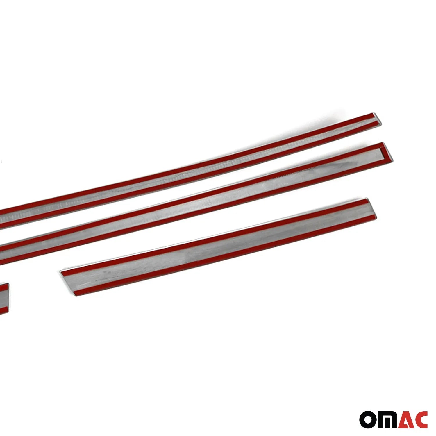 2007-2012 Dodge Nitro Side Door Molding Trim Skirt Garnish Stainless Steel Silver 4Pcs