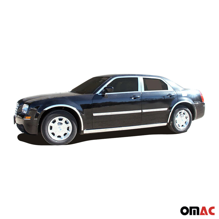 OMAC Stainless Steel Rear Bumper Trim 3Pc Fits 2005-2010 Chrysler 300