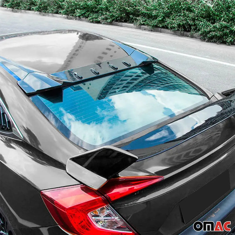 2016-2021 Honda Civic Sedan Roof Trunk Spoiler Wing 3 Pcs