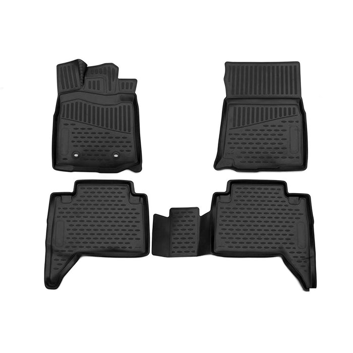OMAC Floor Mats Liner for Toyota Tacoma Double Cab 2016-2021 TPE All-Weather 4x