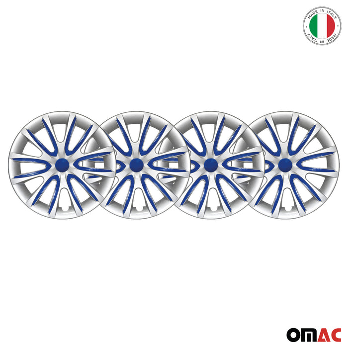 16" Wheel Covers Hubcaps for GMC Sierra Gray Dark Blue Gloss