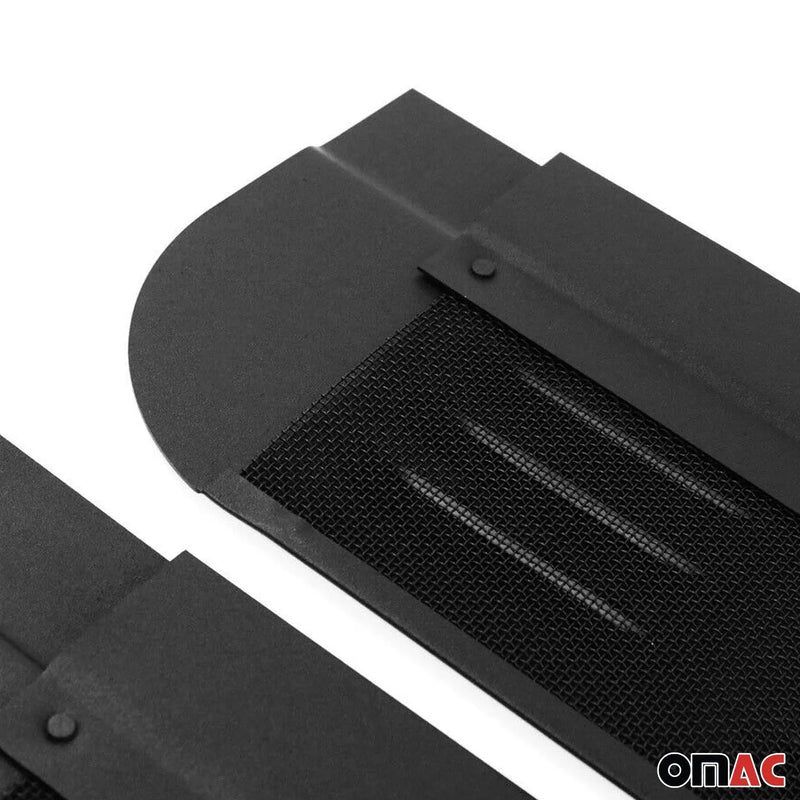 2014-2024 RAM ProMaster Car Ventilation Window Air Vent Black Aluminium 2Pcs